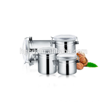 Eco-friendly stainless steel canister sets coffee bean sugar tea storage jar